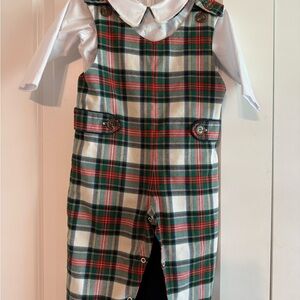 The Beaufort Bonnet Company Plaid Kids Matching Set Longall